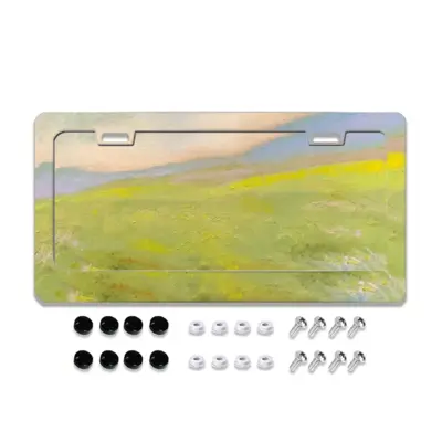 Flower Field License Plate Frame (Flat Hole)