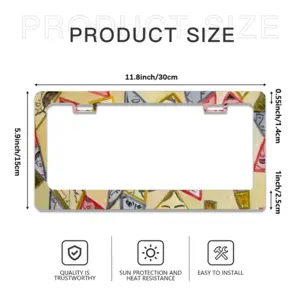 Rain License Plate Frame (Flat Hole)