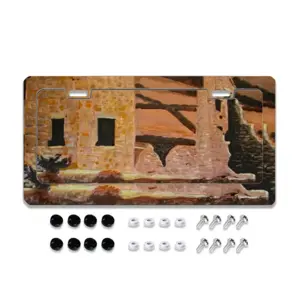 Ruined Tin Mine License Plate Frame (Flat Hole)