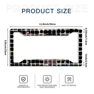 Grid (Bleeding) License Plate Frame (Four-Hole)