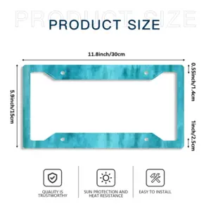 The Sea License Plate Frame (Four-Hole)