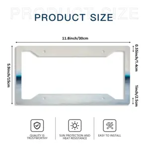 Untitled F License Plate Frame (Four-Hole)