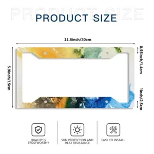 Rainbow Studies Number 2 License Plate Frame (Four-Hole)