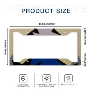 Blue Scarf License Plate Frame (Four-Hole)