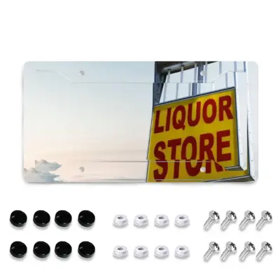 Liquor Store License Plate Frame (Four-Hole)