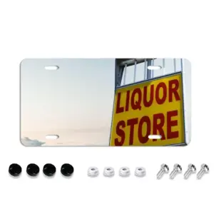 Liquor Store License Plate Frame (Four-Hole)