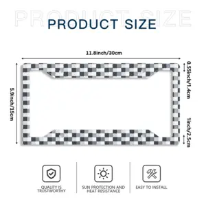 Braid License Plate Frame (Four-Hole)