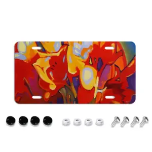 Tulips License Plate Frame (Four-Hole)