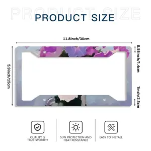 Petunia License Plate Frame (Four-Hole)