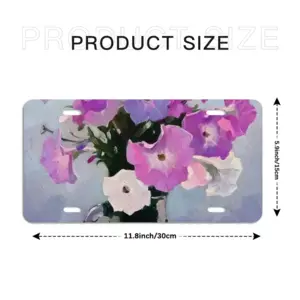 Petunia License Plate Frame (Four-Hole)