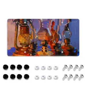 Still Life With Kerosene Lamps License Plate Frame (Four-Hole)