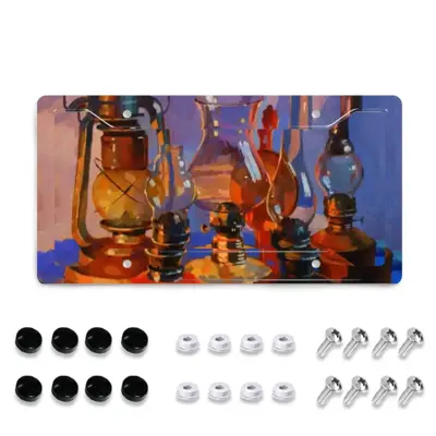 Still Life With Kerosene Lamps License Plate Frame (Four-Hole)