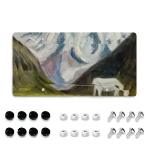 The White Horse License Plate Frame (Four-Hole)