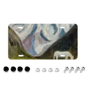 The White Horse License Plate Frame (Four-Hole)