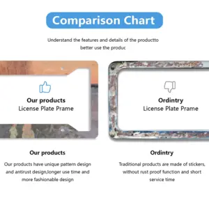 Thaw Darkens Oil On License Plate Frame (Four-Hole)