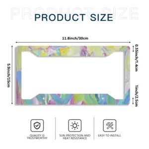 Tulips-2 License Plate Frame (Four-Hole)