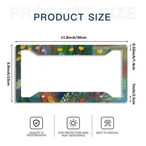 A Bouquet Of Wild Flowers In The Evening License Plate Frame (Four-Hole)