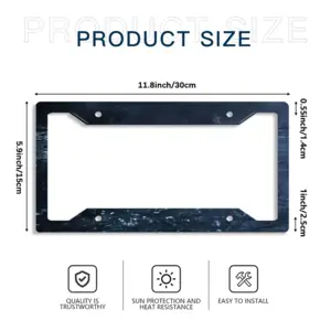 Silent Sea License Plate Frame (Four-Hole)