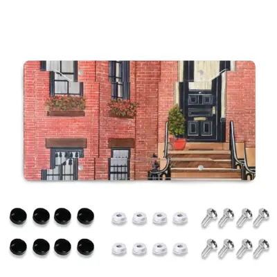 Brooklyn Apartment New York City License Plate Frame (Four-Hole)