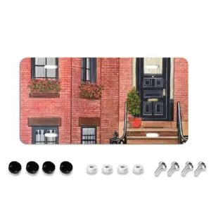 Brooklyn Apartment New York City License Plate Frame (Four-Hole)