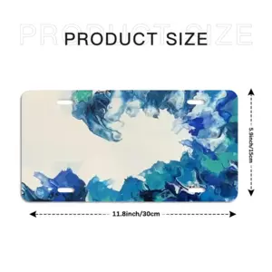 Large Choppy Wave License Plate Frame (Four-Hole)