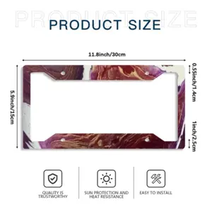 Wine Glass License Plate Frame (Four-Hole)