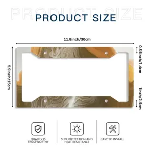 Half Shell License Plate Frame (Four-Hole)