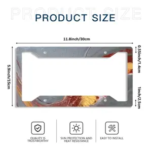 Fan Tail License Plate Frame (Four-Hole)