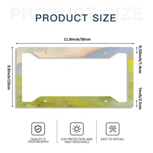 Flower Field License Plate Frame (Four-Hole)