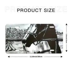 Portrait Of A Horse License Plate Frame (Four-Hole)