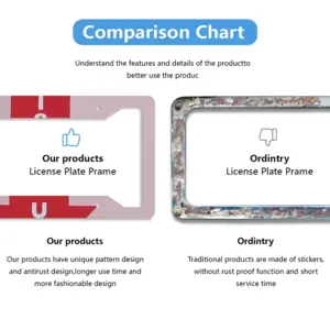 This Way Up License Plate Frame (Four-Hole)