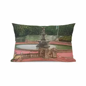 Bethesda Fountain Central Park New York City Polyester Pillow (Rectangle, Multi-Size)