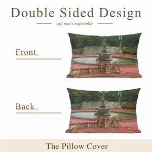 Bethesda Fountain Central Park New York City Polyester Pillow (Rectangle, Multi-Size)