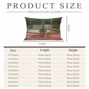 Bethesda Fountain Central Park New York City Polyester Pillow (Rectangle, Multi-Size)