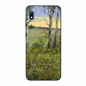 Birch Trees At Sunrise Samsung Galaxy A10 Phone Case