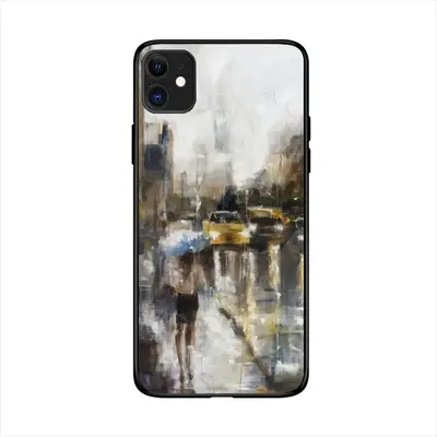 Rain Over City iPhone 11 Phone Case (Tempered Film)