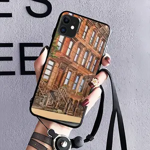 Brownstone Buildings New York City iPhone 11 Phone Case (Tempered Film)