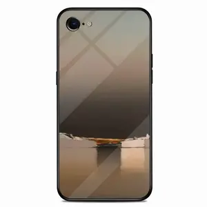 Lagoon With Two Boats In Green iPhone 7/8 Phone Case (Tempered Film)