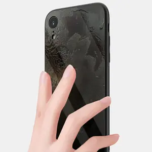 Black Rose iPhone XR Phone Case (Tempered Film)