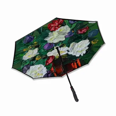 The Pleasure Of Flowers D Reverse Umbrella