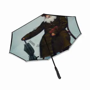 Rabbi From Old Galicia Reverse Umbrella