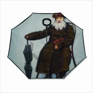 Rabbi From Old Galicia Reverse Umbrella