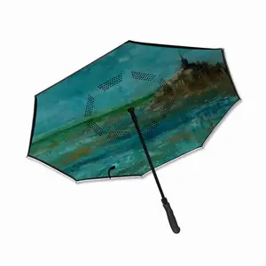 St Michaels Mount France Reverse Umbrella