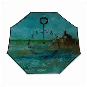 St Michaels Mount France Reverse Umbrella