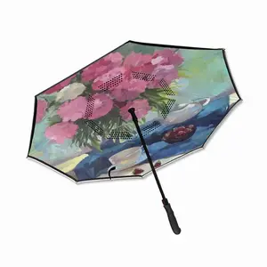 Still Life With Peonies Reverse Umbrella