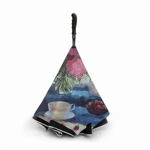 Still Life With Peonies Reverse Umbrella