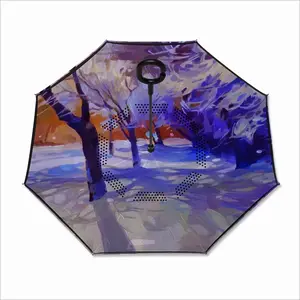 At Midnight In January Reverse Umbrella