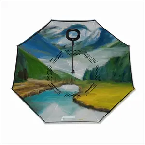 Beauty Of Lake Reverse Umbrella