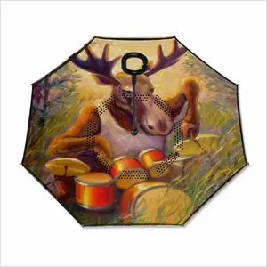 Musical Moose Reverse Umbrella