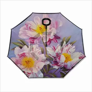 The Kingdom Of Peonies Reverse Umbrella